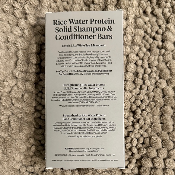 Kitsch Rice Water Protein Solid Shampoo & Conditioner Bars - Picture 2 of 2